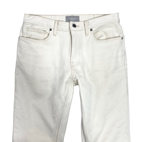 EVERLANE The Slim Fit Jeans Organic Cotton in Bone Cream Size 31 - Picture 3 of 10